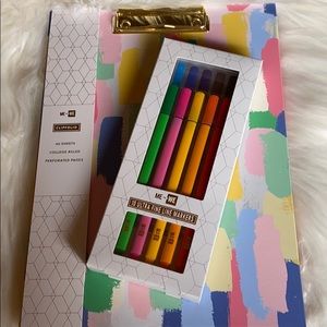 Me to We Clipboard Portfolio & Ultra Fine Markers